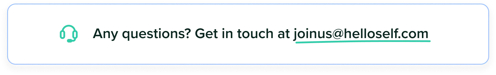 Button to help email
